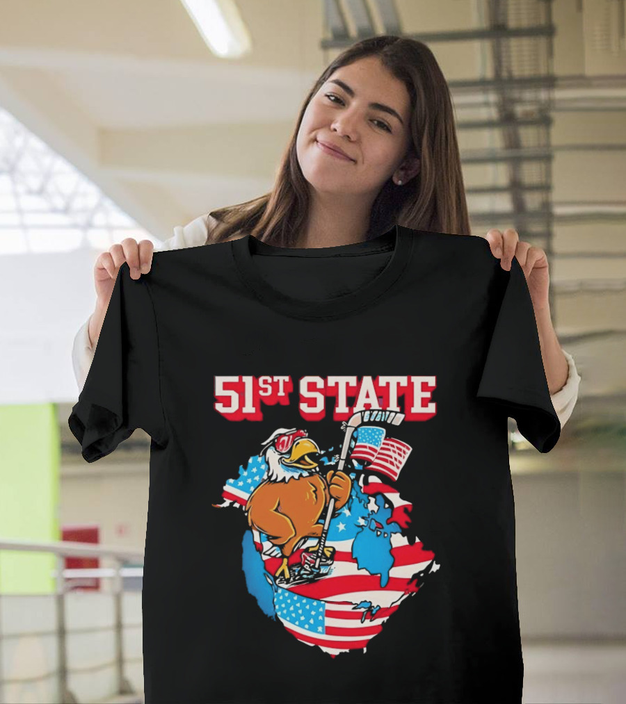 51st State American Eagle Pocket Flag T-Shirt