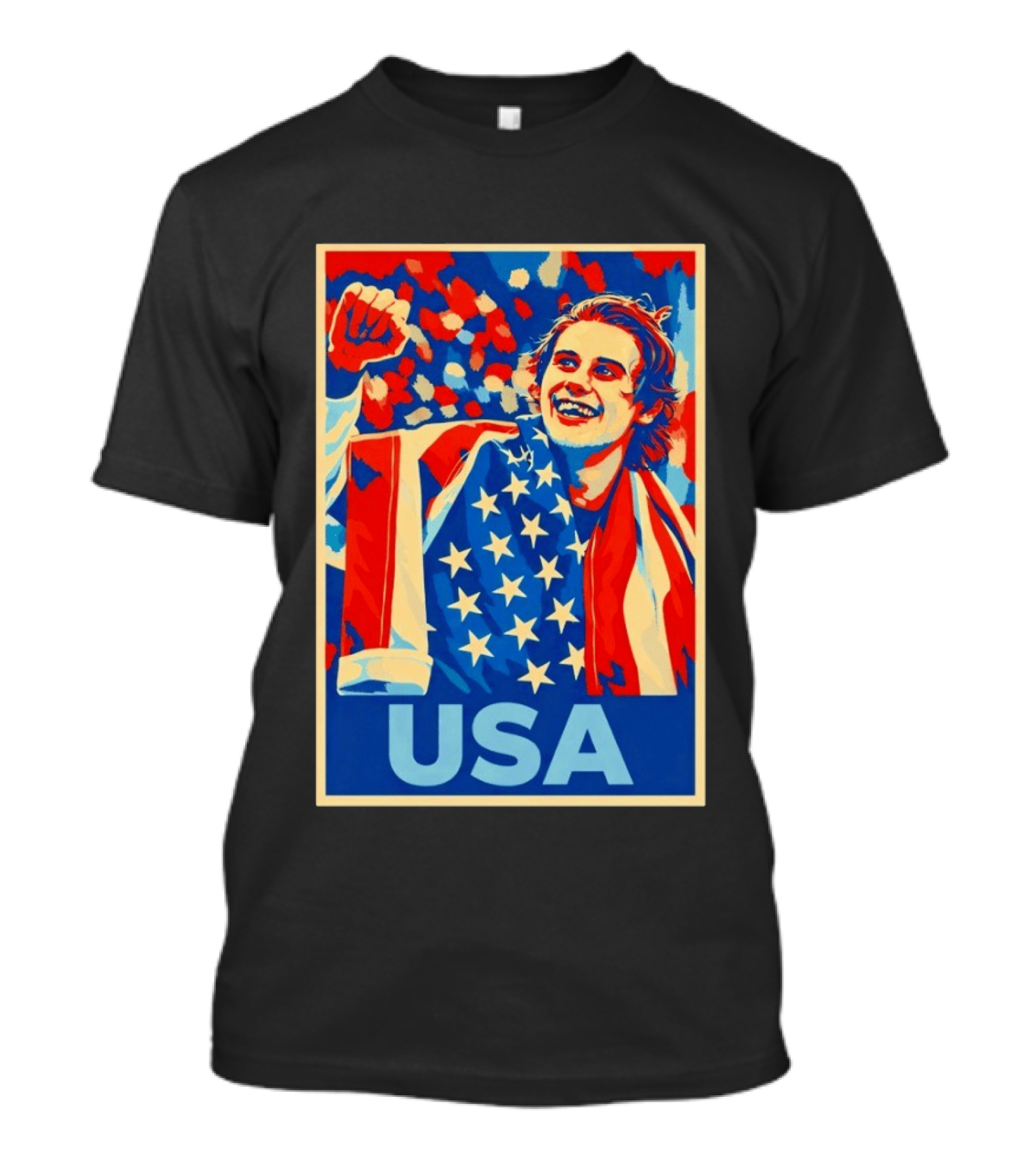 USA Hockey Celebration Jack Hughes Fan Hope Gift Idea T-Shirt