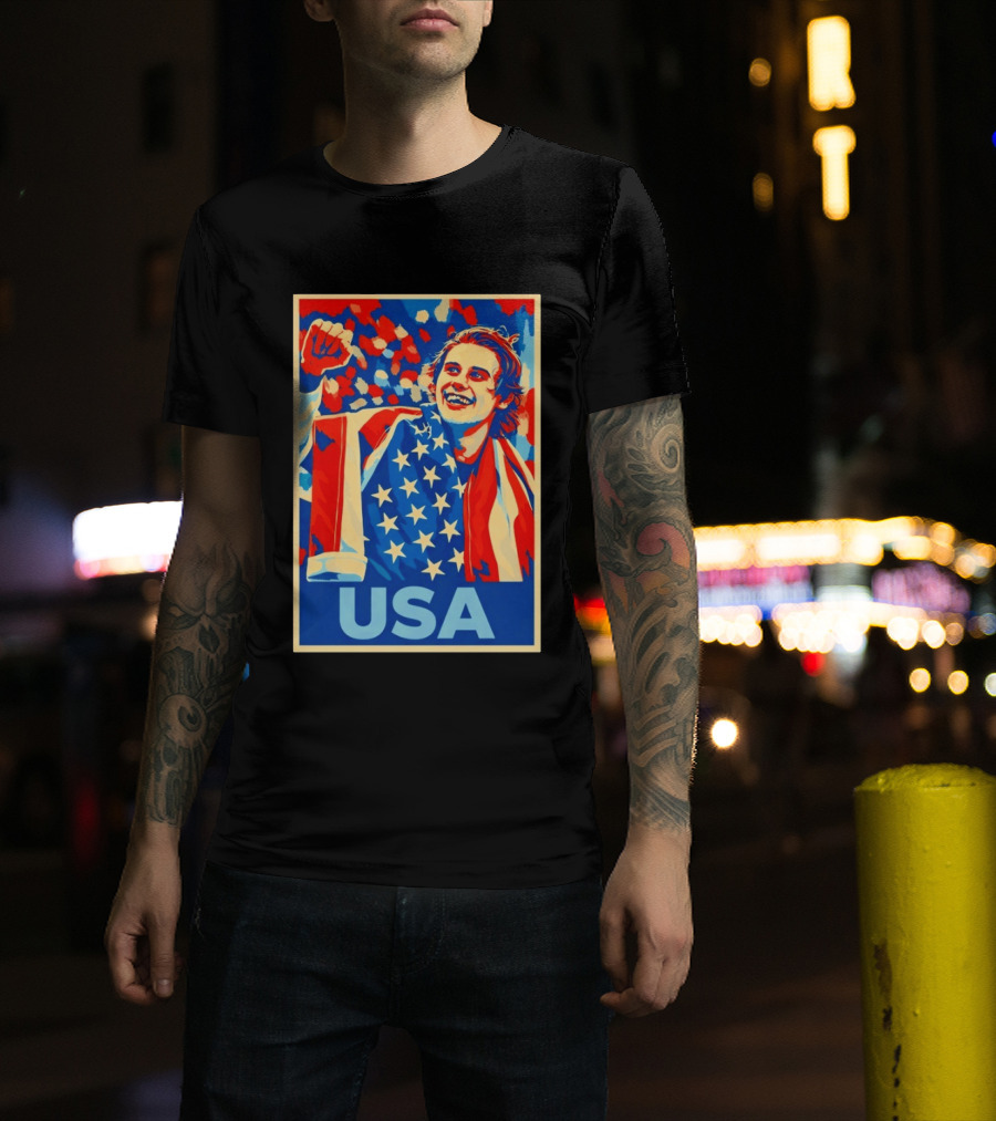 USA Hockey Celebration Jack Hughes Fan Hope Gift Idea T-Shirt