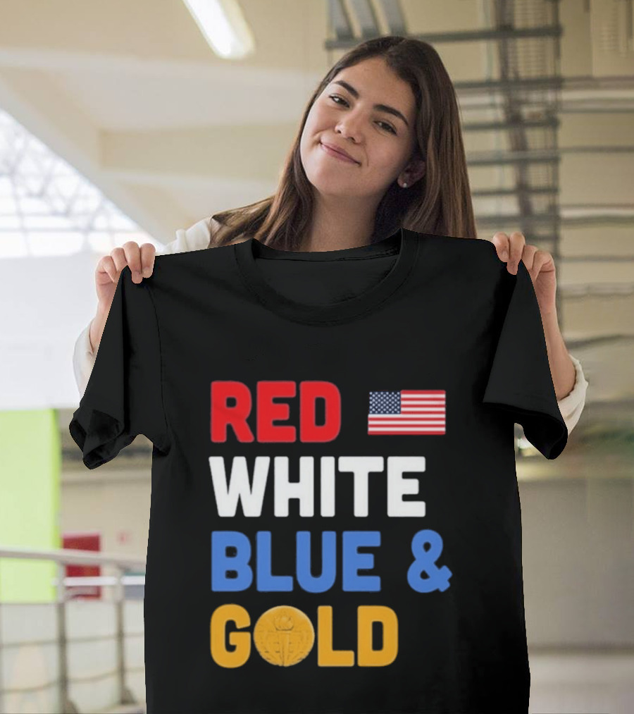Red White Blue Gold Team USA Win Olympics Forever T-Shirt