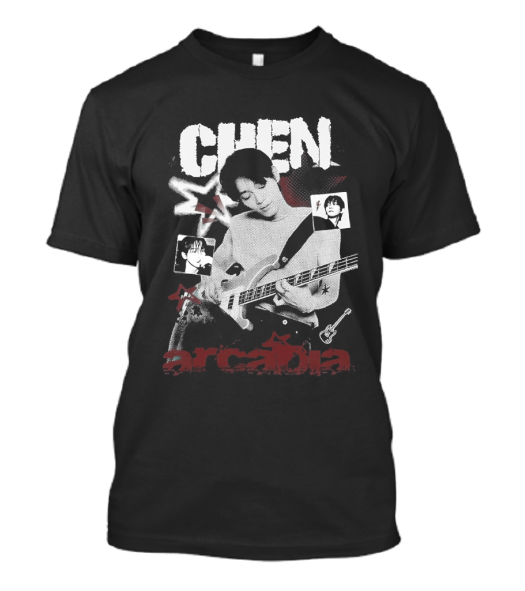 Chen EXO Arcadia Musician Illustration With Stars T-Shirt