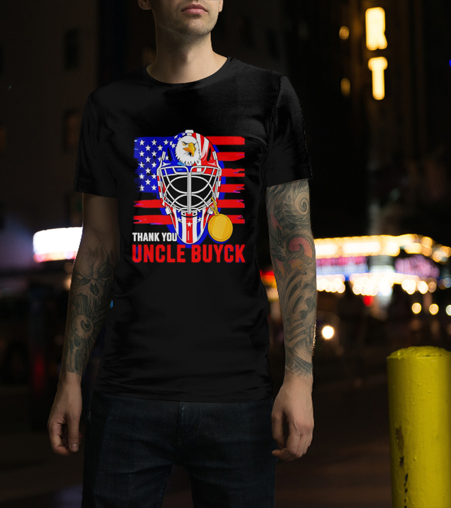 Thank You Uncle Buyck USA Hockey Eagle American Flag Olympic 2026 T-Shirt