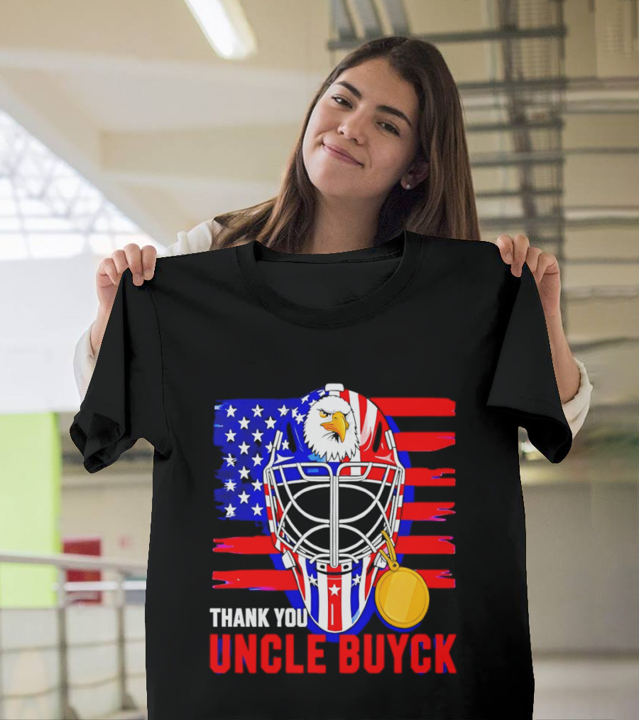 Thank You Uncle Buyck USA Hockey Eagle American Flag Olympic 2026 T-Shirt