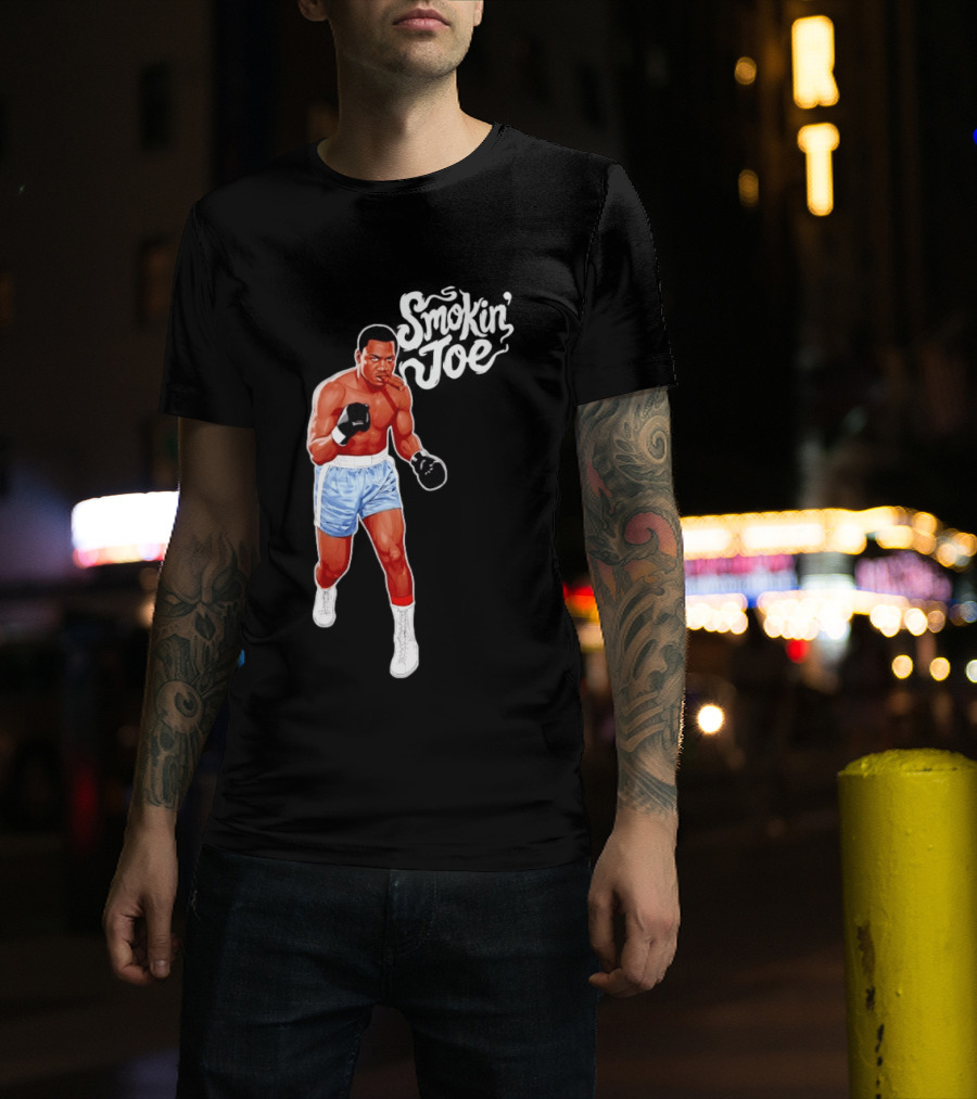 Joe Frazier Smokin' Joe Boxing Legend Historic Fighter T-Shirt