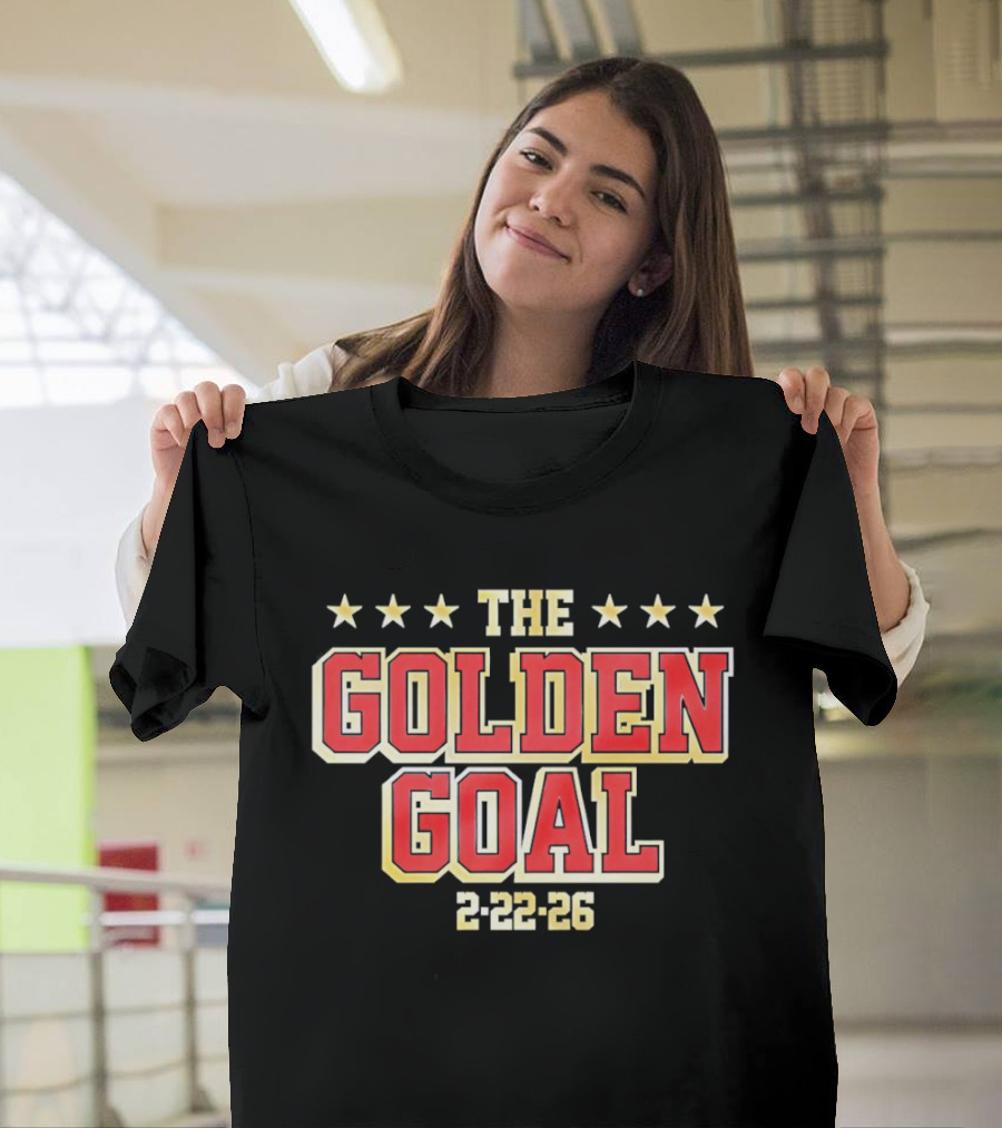The Golden Goal 2 22 26 USA Hockey Olympic Milano Cortina 2026 Winter Sports T-Shirt