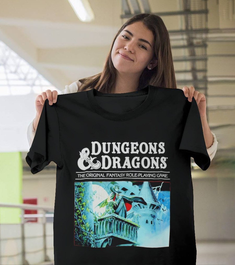 Dungeons And Dragons The Original Fantasy Role Playing Game Vampire Castle T-Shirt