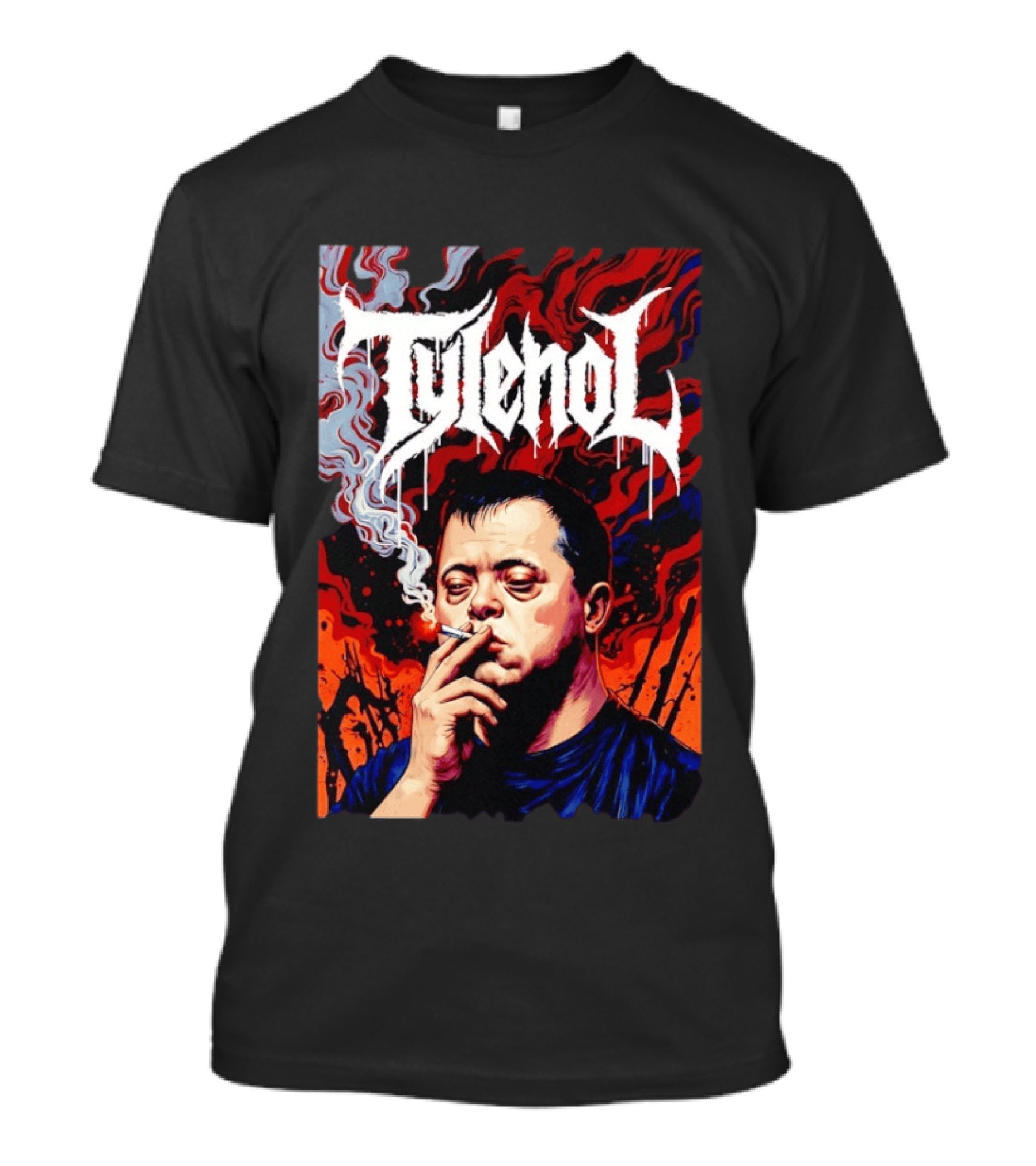 Tylenol Smoking Red And Black T-Shirt