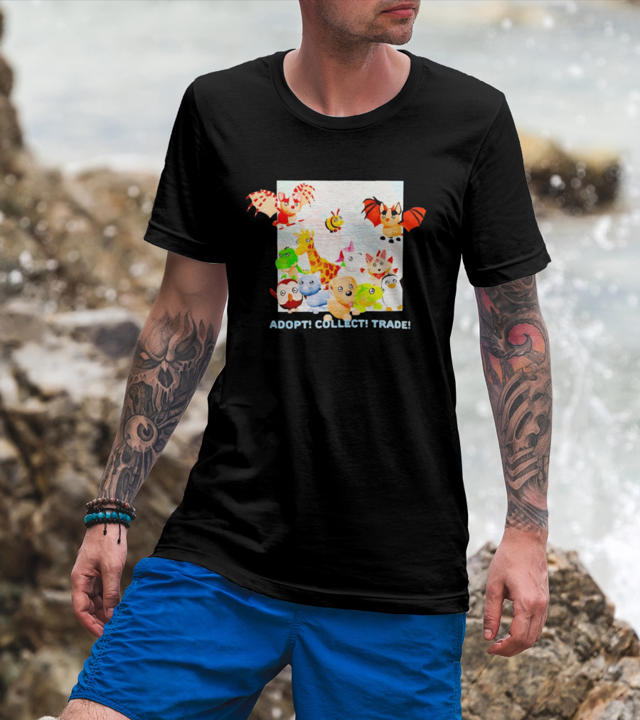 Adopt Me Collectible Pets Game Characters Adopt Collect Trade T-Shirt