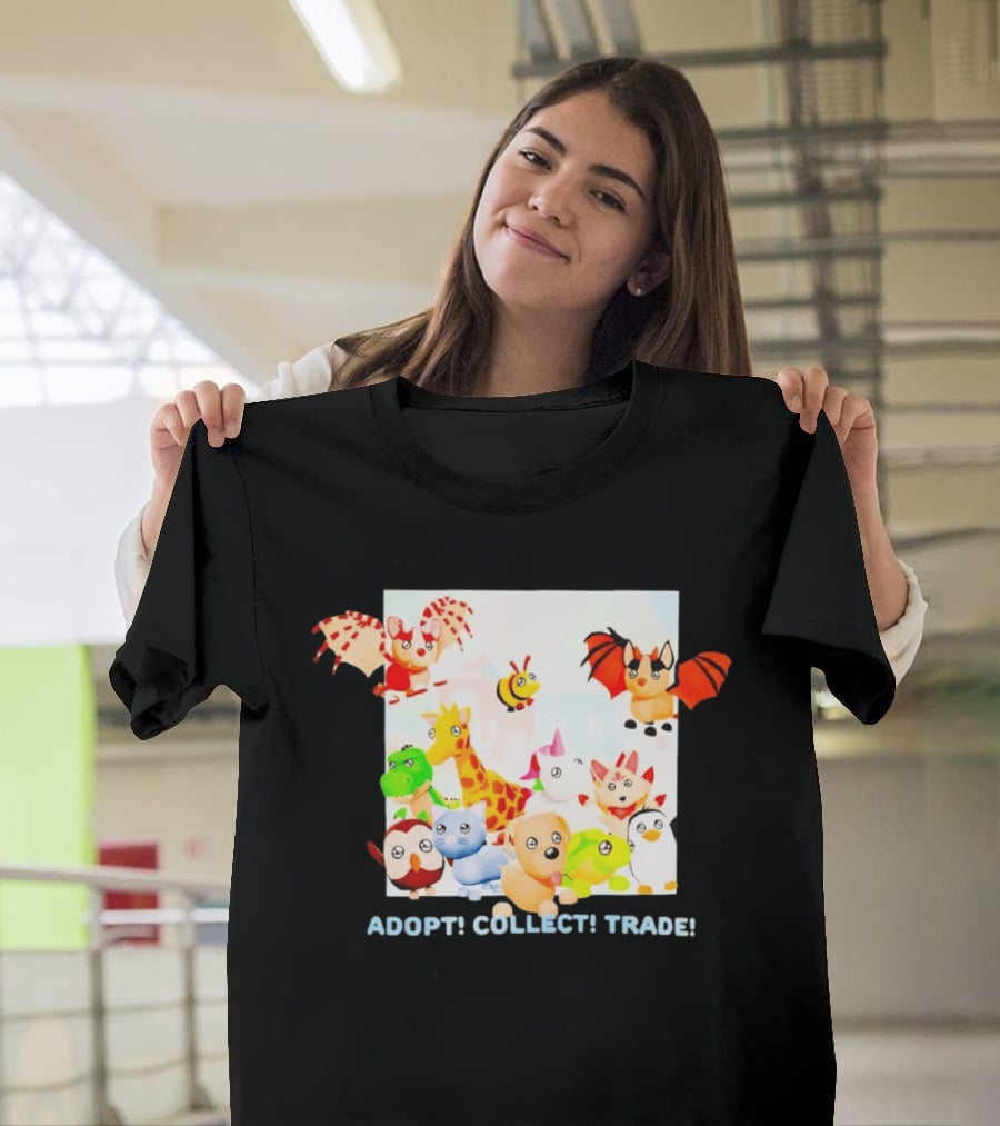Adopt Me Collectible Pets Game Characters Adopt Collect Trade T-Shirt