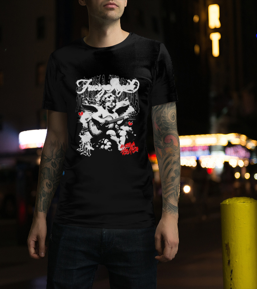 Fuerza Regida Angel Broken Heart Cherub T-Shirt