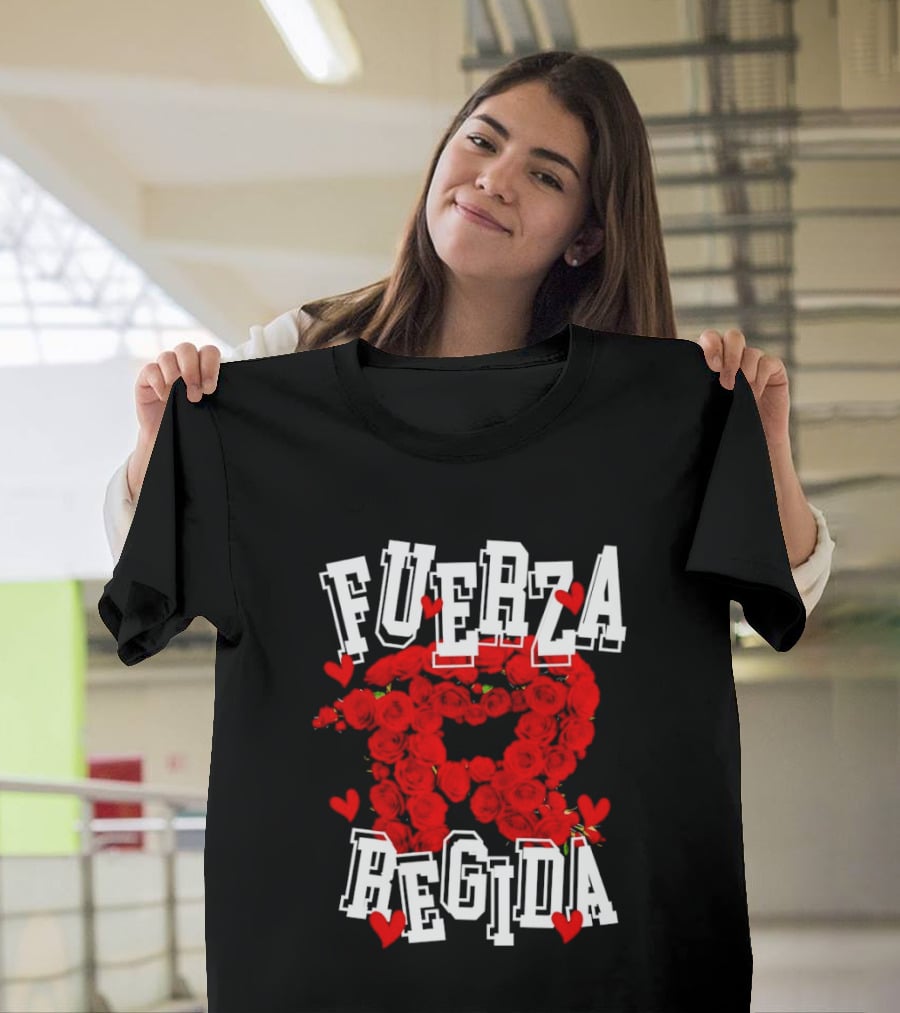 Fuerza Regida Red Rose Hearts T-Shirt