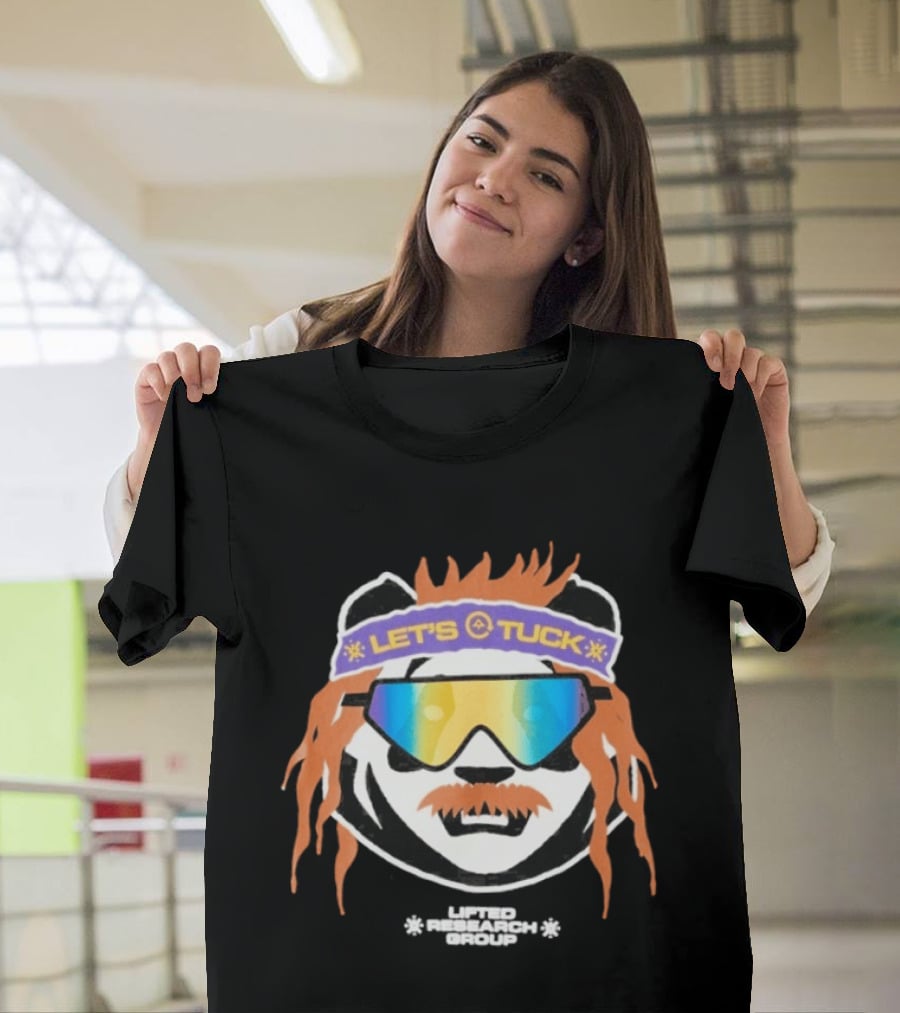 Lifted Research Group Let's Tuck Panda Snowboarding Sunglasses T-Shirt
