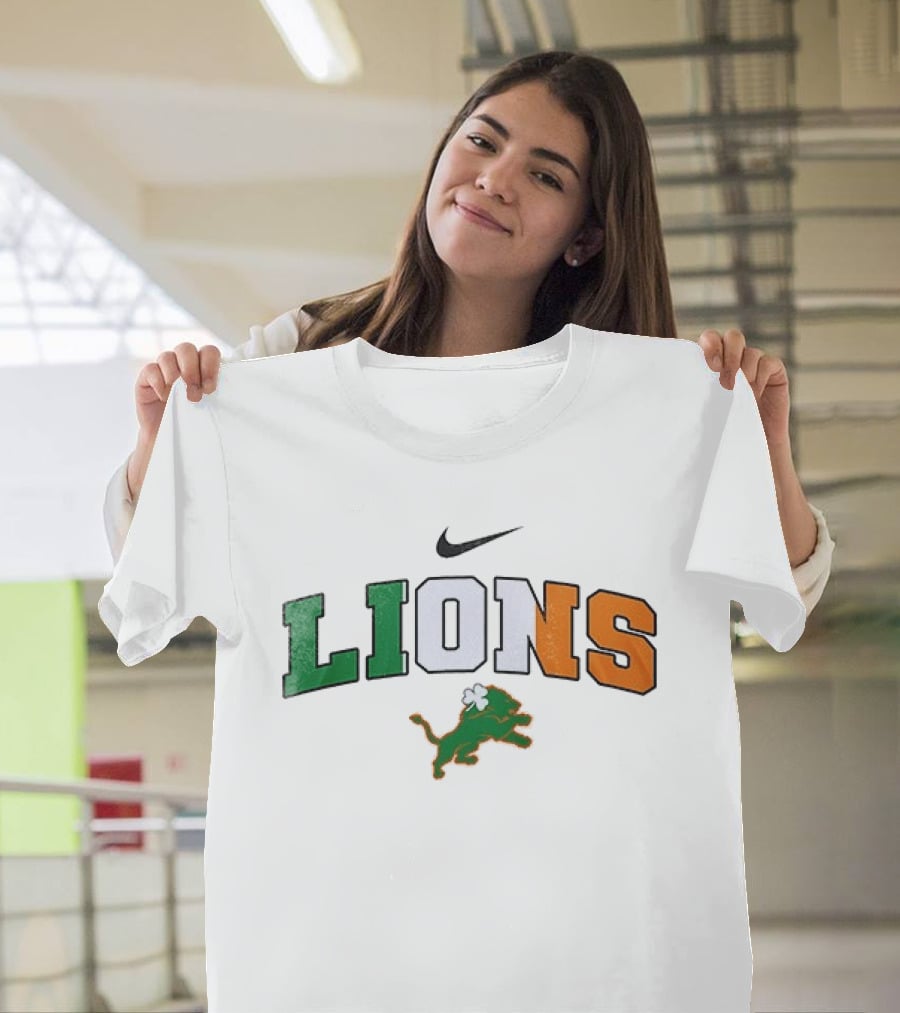 Detroit Lions Nike Irish St Patrick's Day T-Shirt