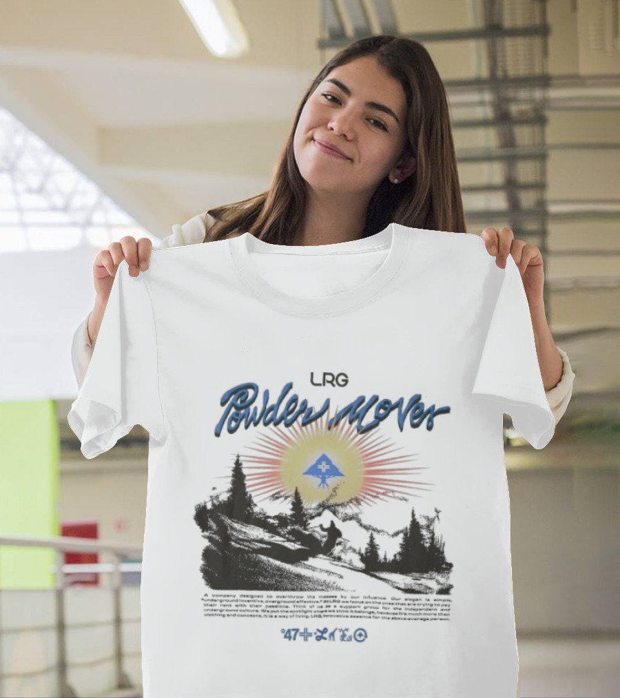 LRG Powder Mover Winter Adventure Scene With Sunrise And Trees T-Shirt