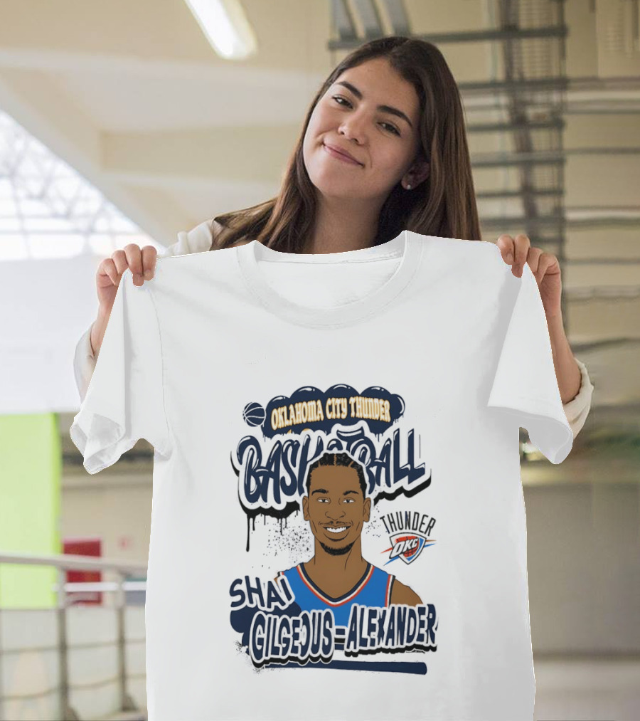 Oklahoma City Thunder Shai Gilgeous Alexander Basketball Thunder T-Shirt