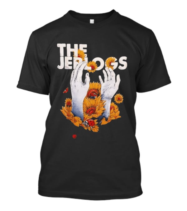 The Jep Logs Sunflowers And Ladybugs Blossoming Hands T-Shirt
