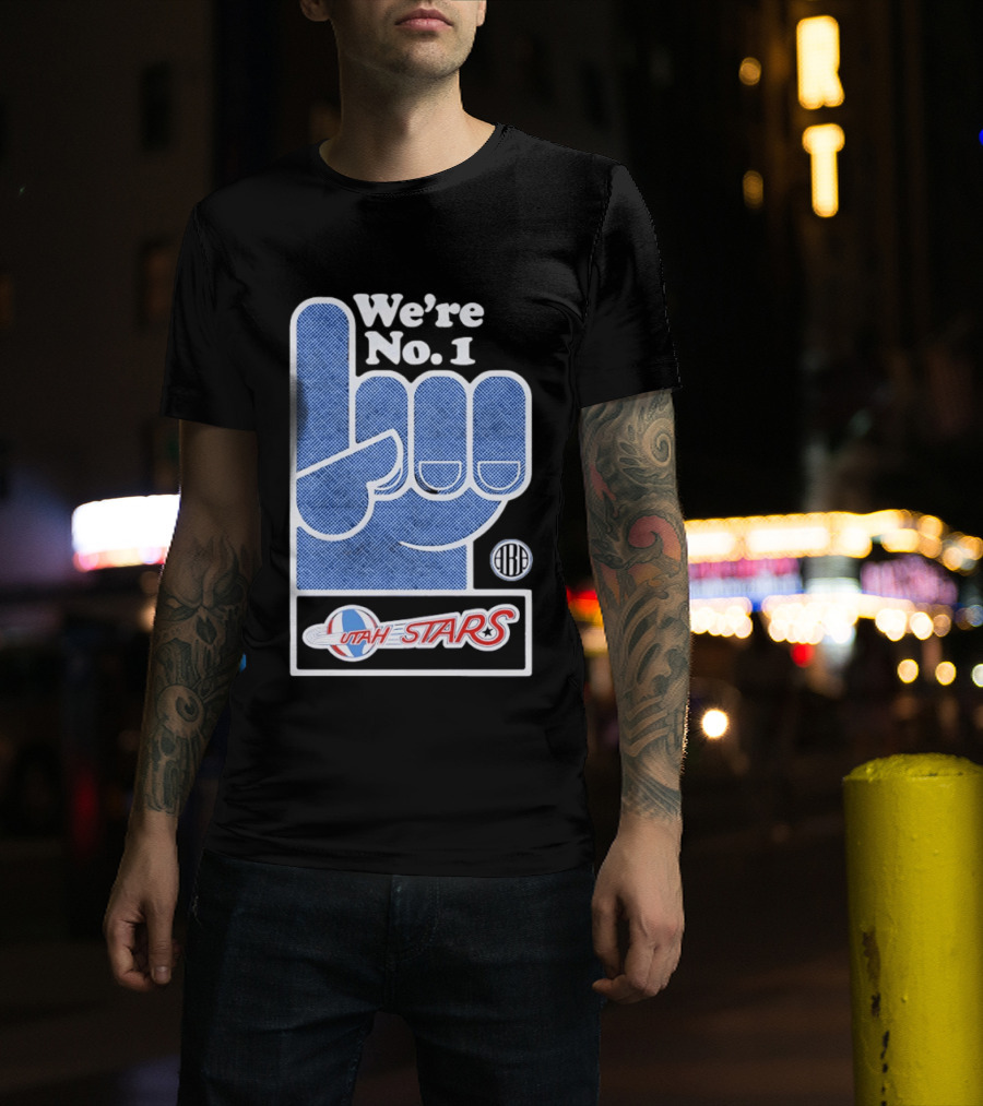 Utah Stars 1971 ABA Champs We're No 1 Foam Finger T-Shirt