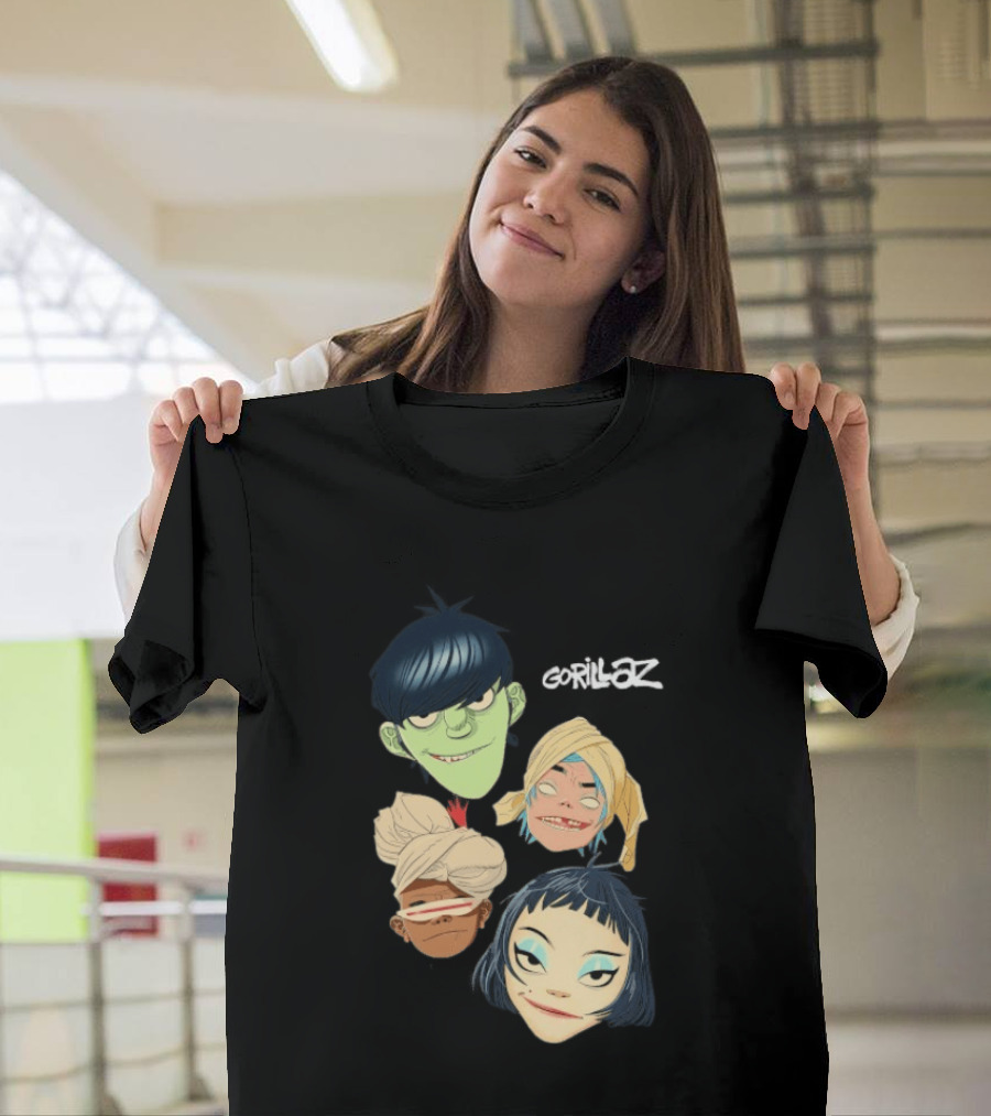 Gorillaz Band Characters The Mountain Heads T-Shirt