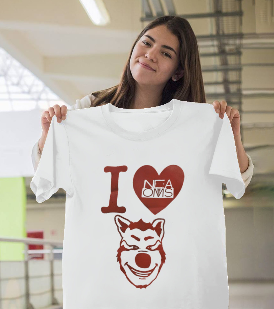 I Love NFAOMS Arkansas State Red Wolves Basketball T-Shirt
