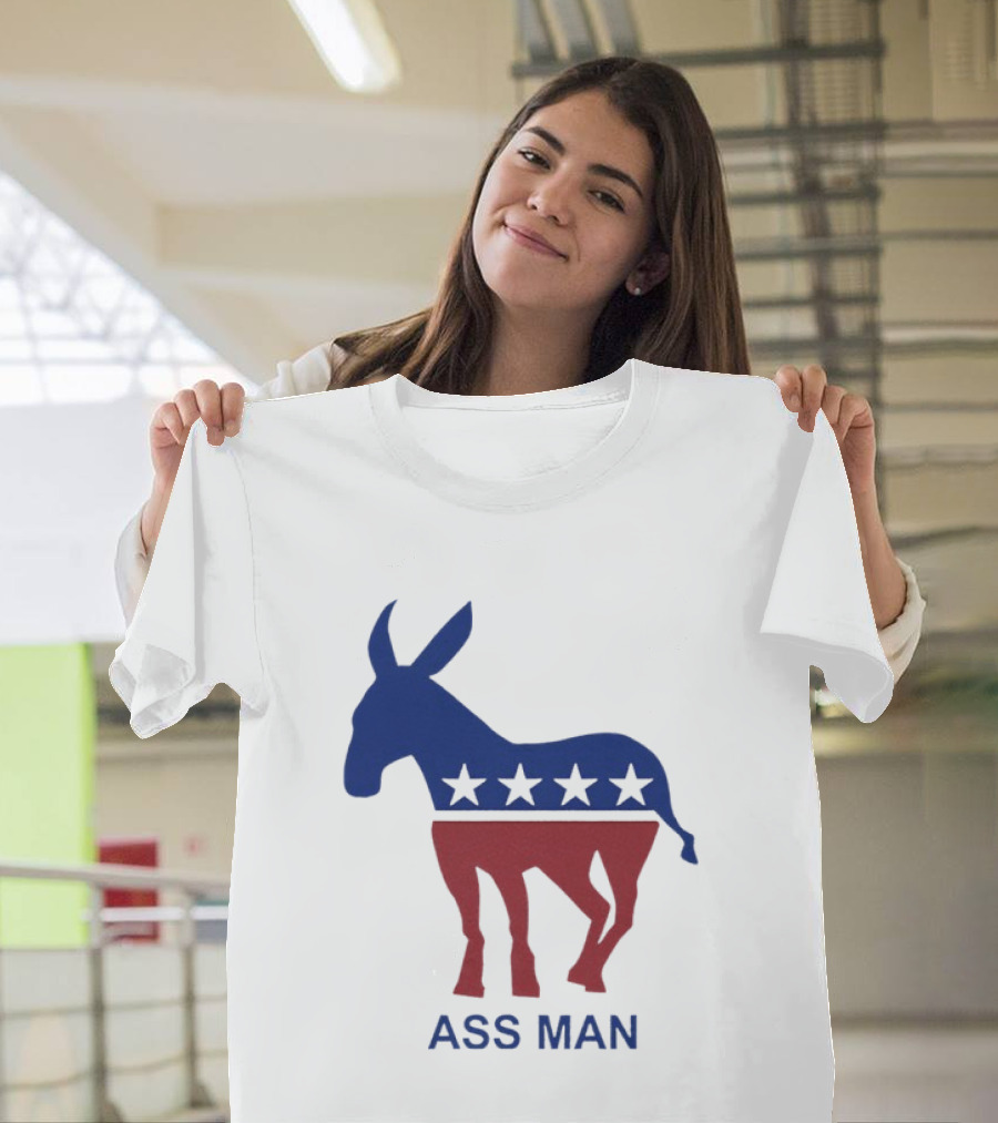 Ass Man Democratic Party Donkey Stars T-Shirt