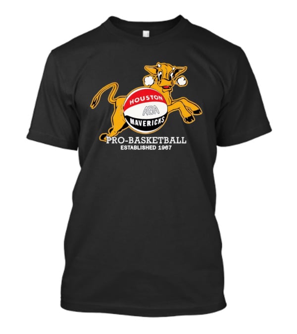 Houston Mavericks ABA Pro Basketball Established 1967 T-Shirt