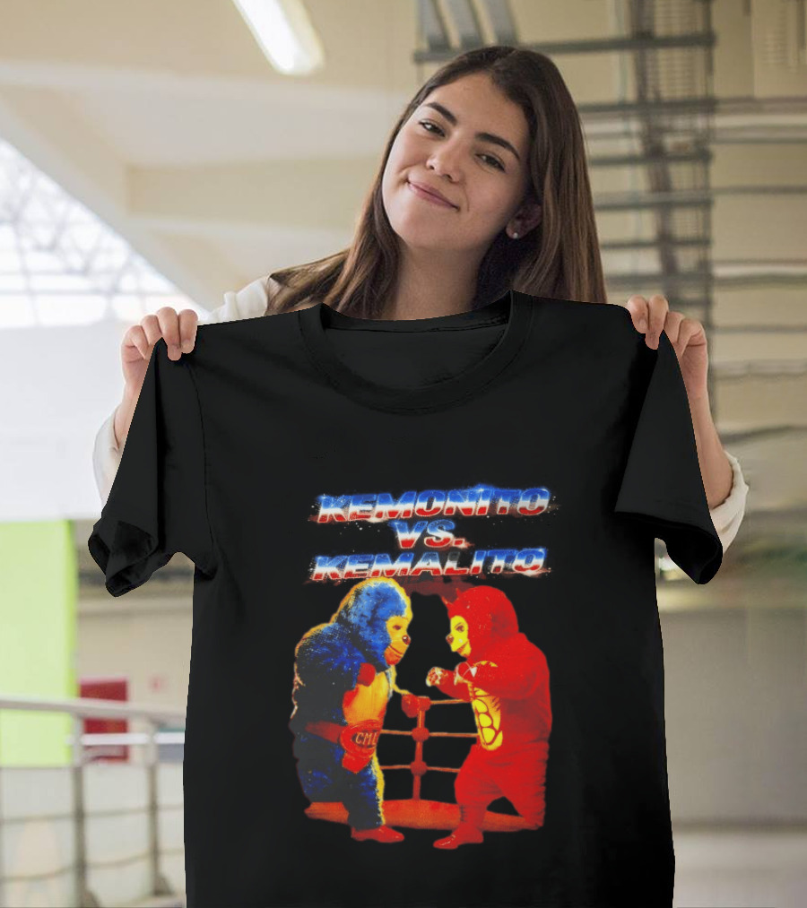 Kemonito Vs Kemalito Colorful Wrestling Showdown T-Shirt