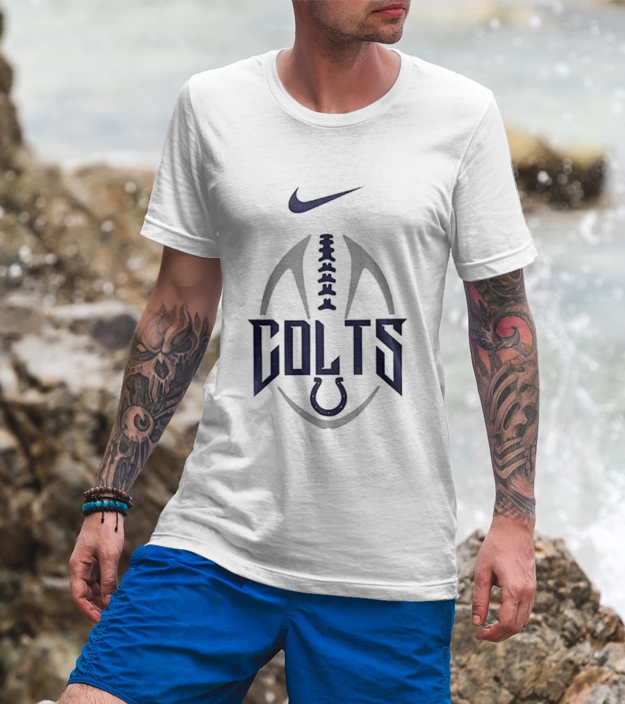 Indianapolis Colts Nike Drag Racing Football T-Shirt