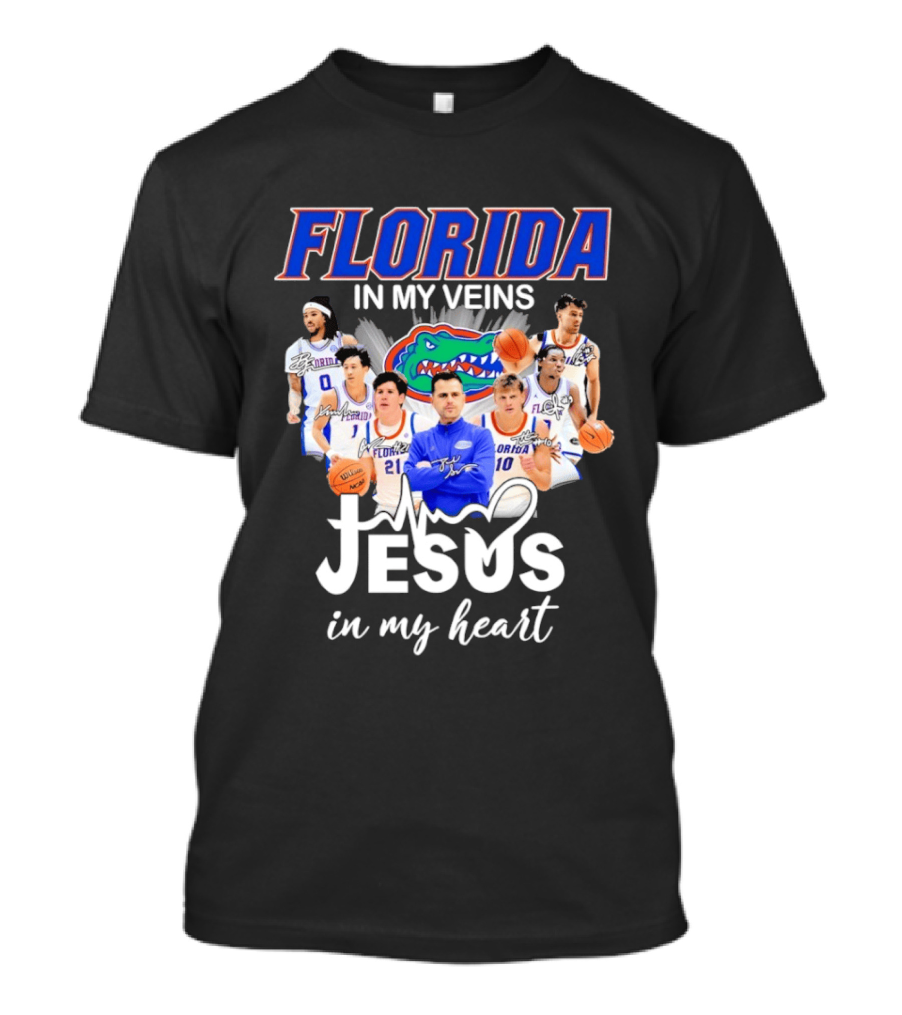 Florida Gators Coach Todd Golden Players Jesus In My Heart T-Shirt