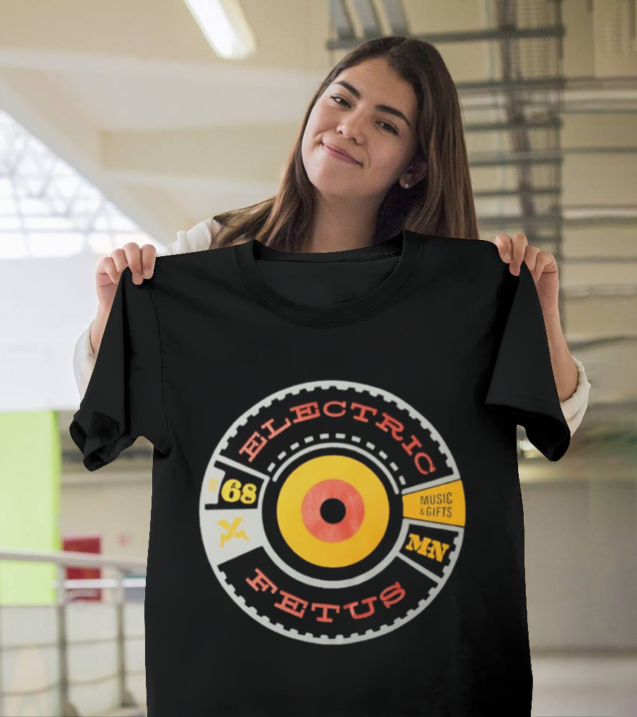 Electric Fetus Minneapolis Music Gifts Est 68 Vinyl Record T-Shirt