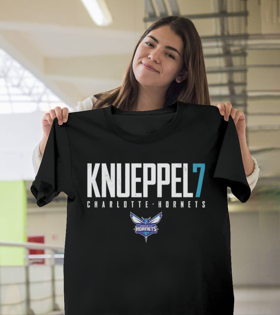 Knueppel 7 Charlotte Hornets Basketball Team NBA Fan Gear T-Shirt