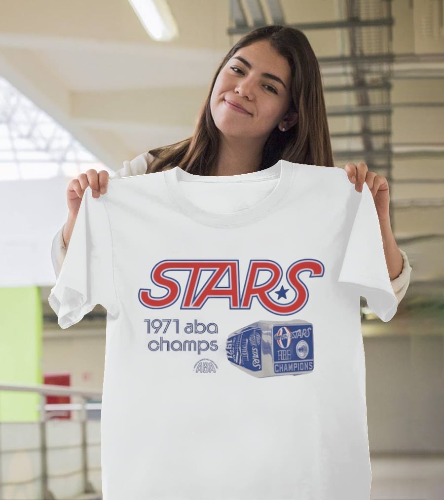 Utah Stars 1971 ABA Champions Retro Style Basketball T-Shirt