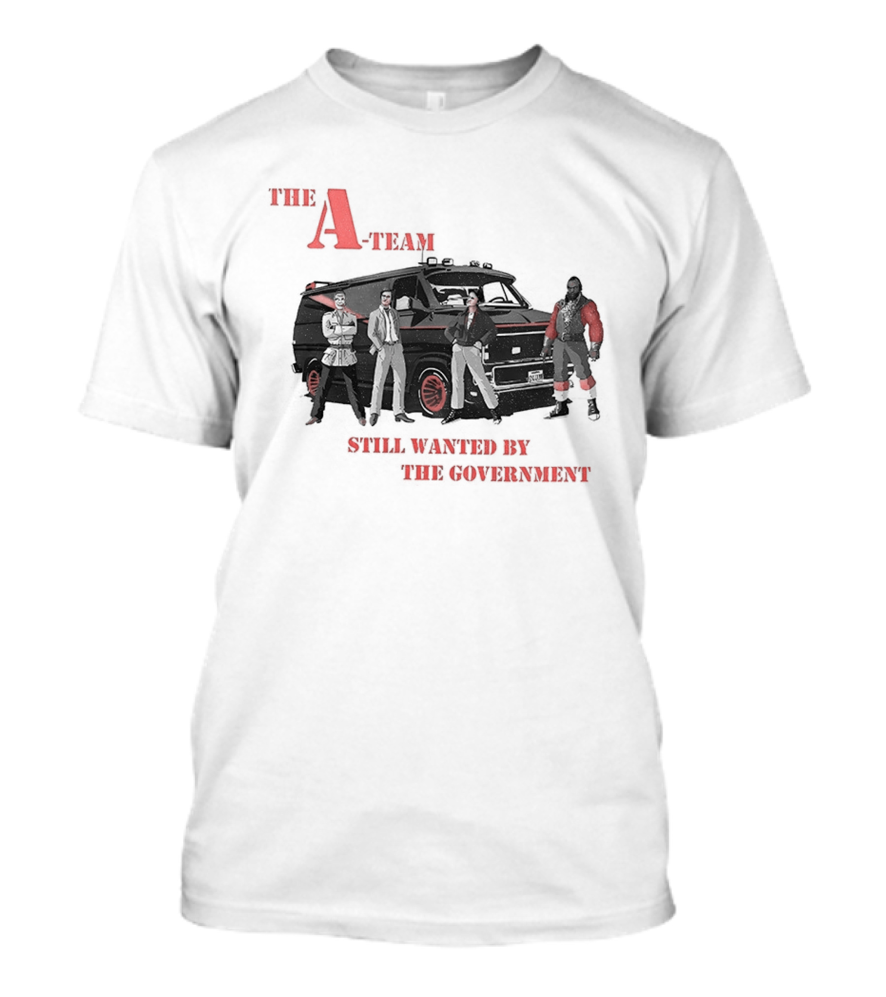 The A Team Classic Van Wanted By The Government T-Shirt