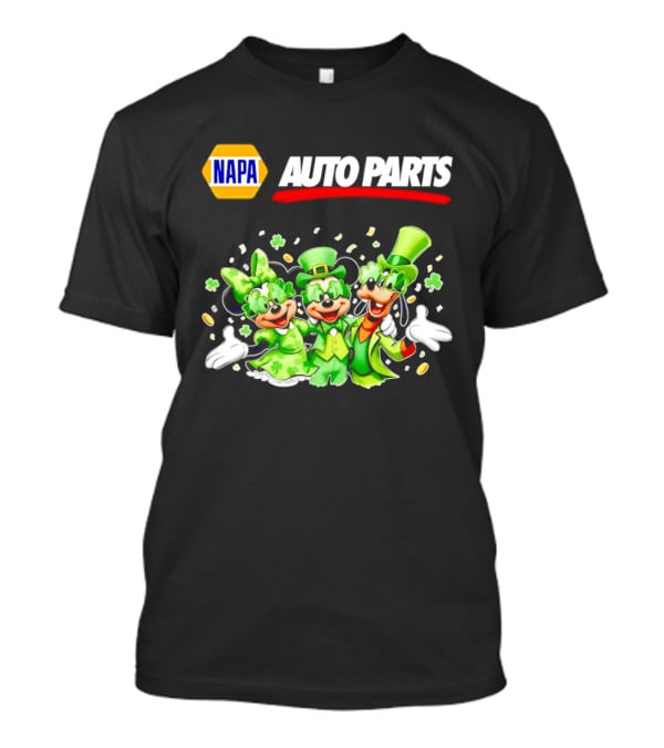 NAPA Auto Parts Mickey Mouse St Patrick's Day T-Shirt