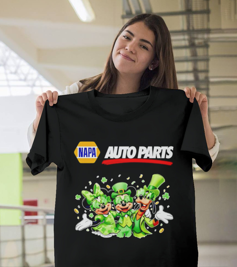 NAPA Auto Parts Mickey Mouse St Patrick's Day T-Shirt