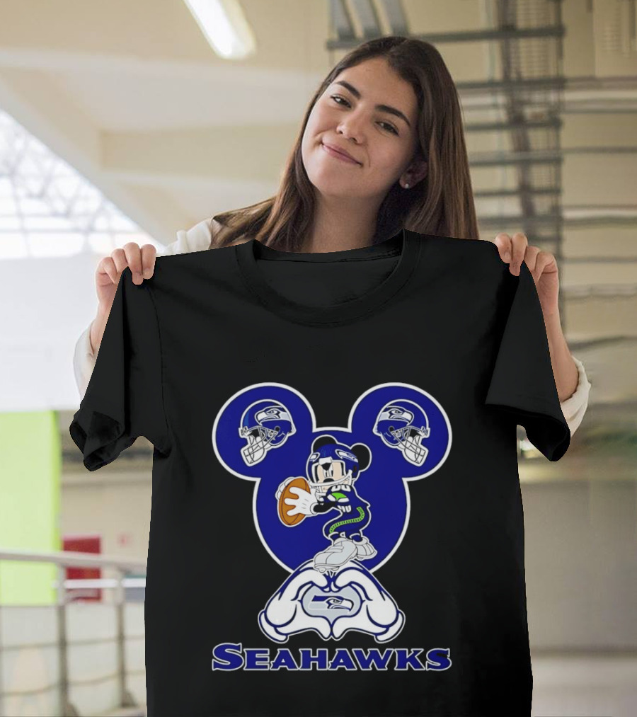 Mickey Mouse Seattle Seahawks Football Fanatic Collection T-Shirt