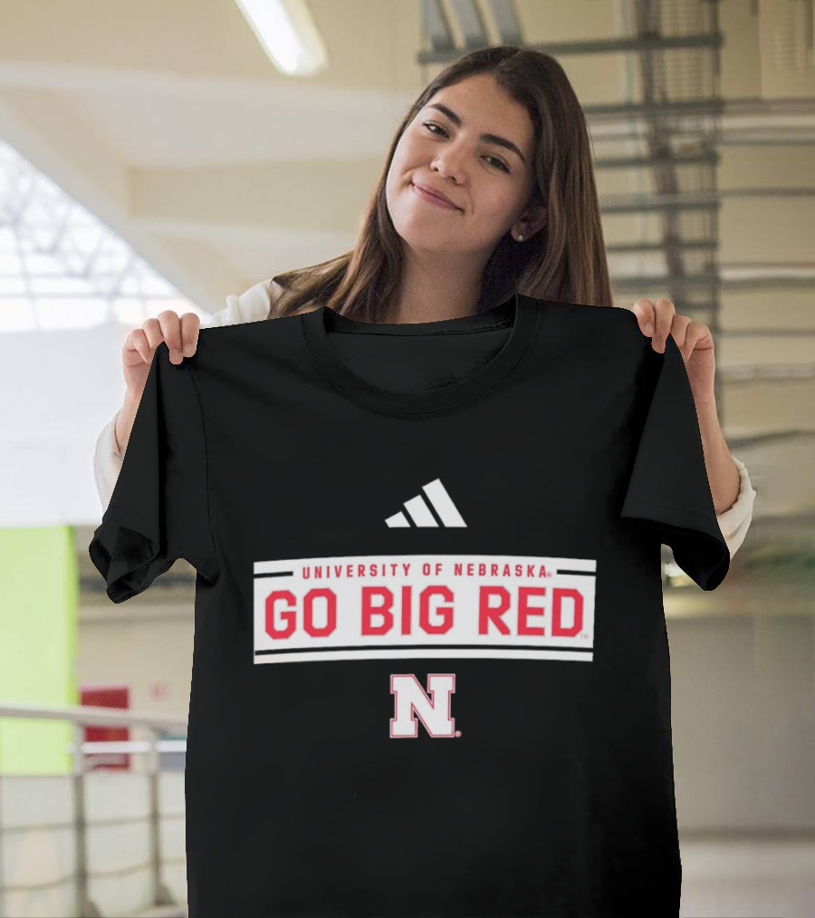 University Of Nebraska Go Big Red Adidas Nebraska N T-Shirt