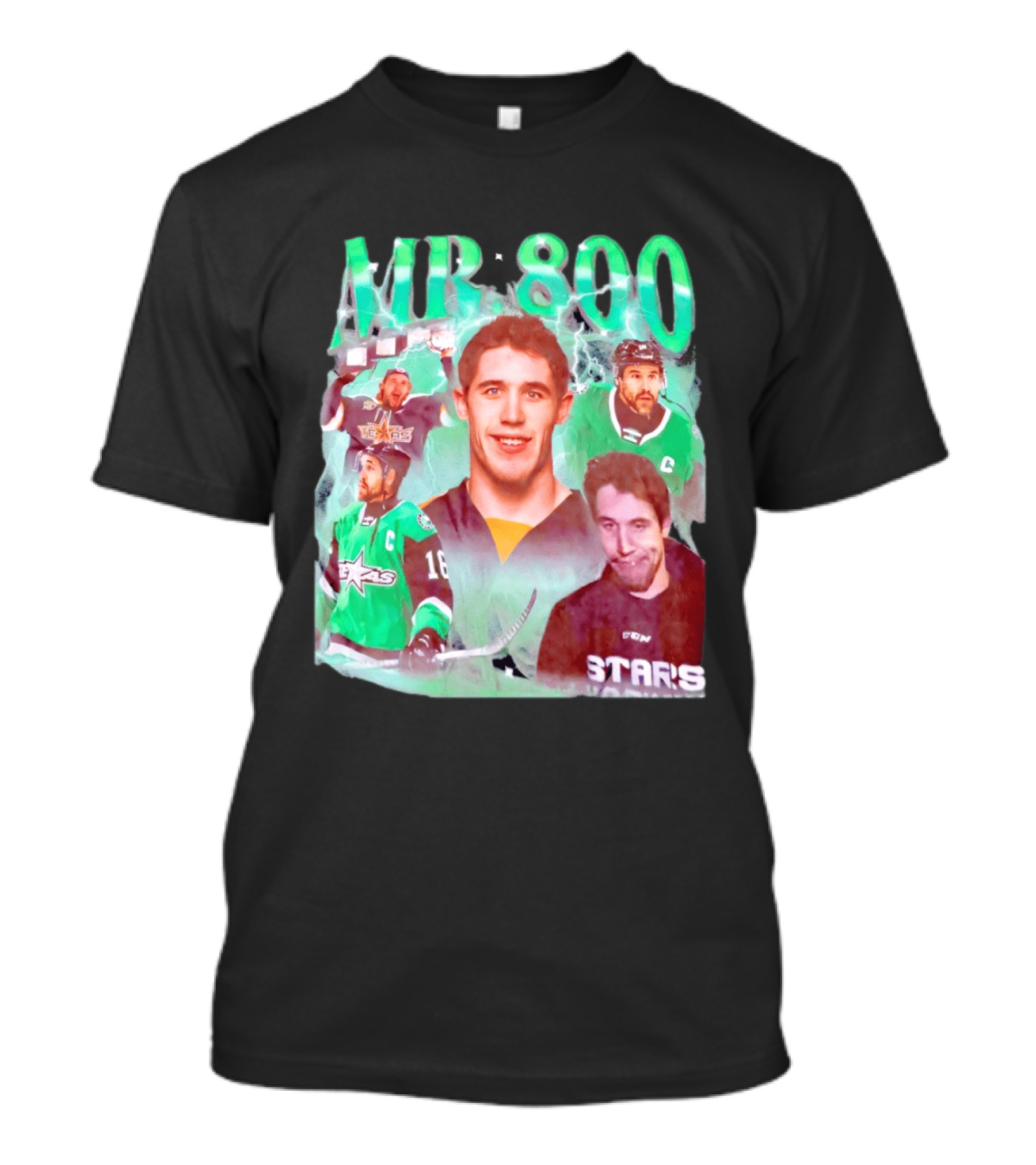 Curtis McKenzie Mr 800 Dallas Stars 16 Hockey Celebration T-Shirt