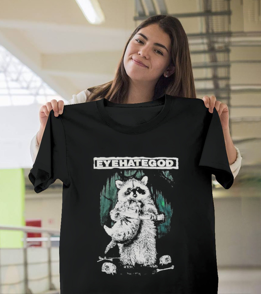 Raccoon Eyehategod Band Merchandise T-Shirt