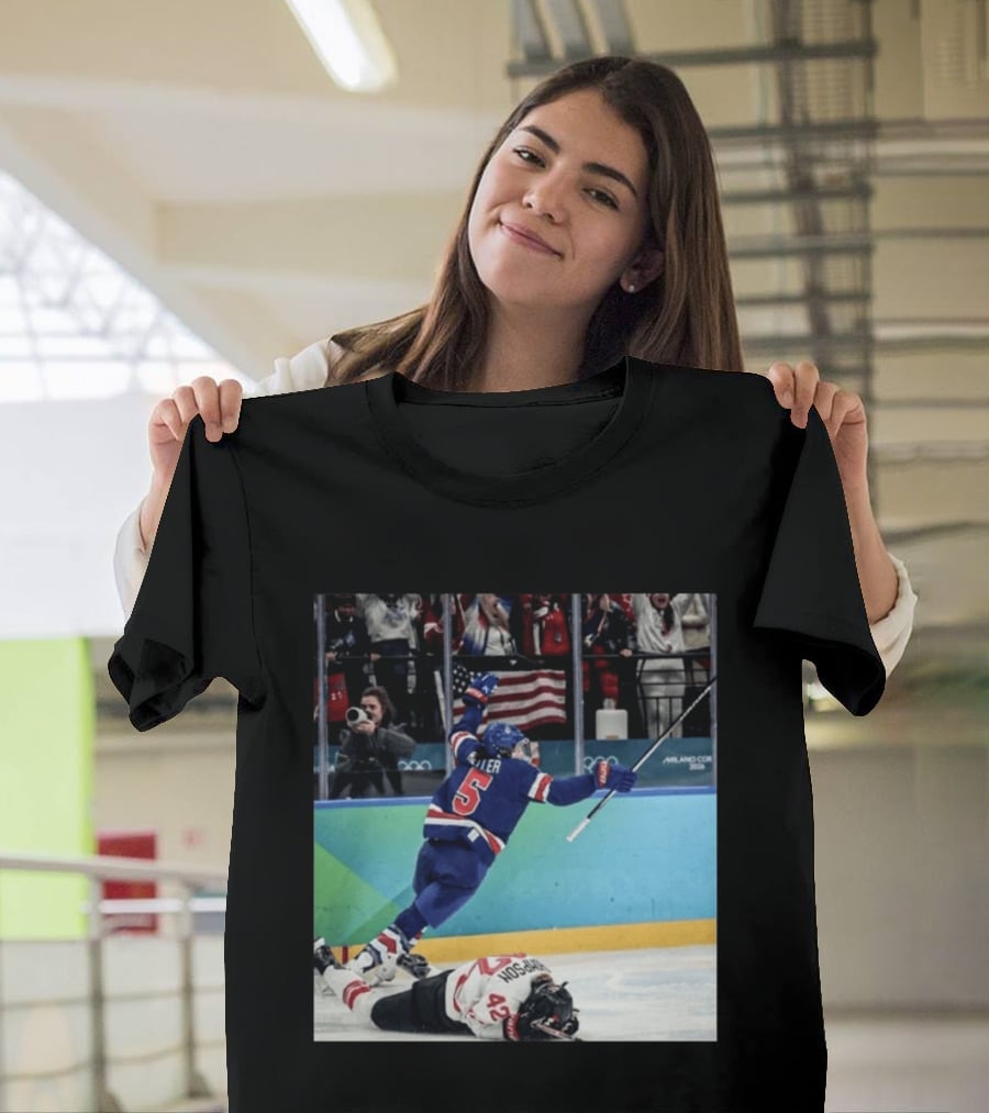 Team USA Women's Hockey Gold Win Milan 2026 Celebration T-Shirt