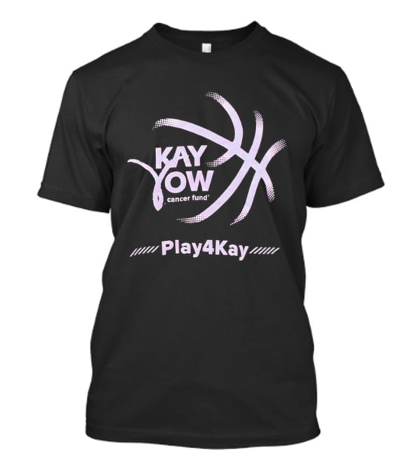 Kay Yow Cancer Fund Play4Kay Basketball Pink Ribbon Support Awareness T-Shirt