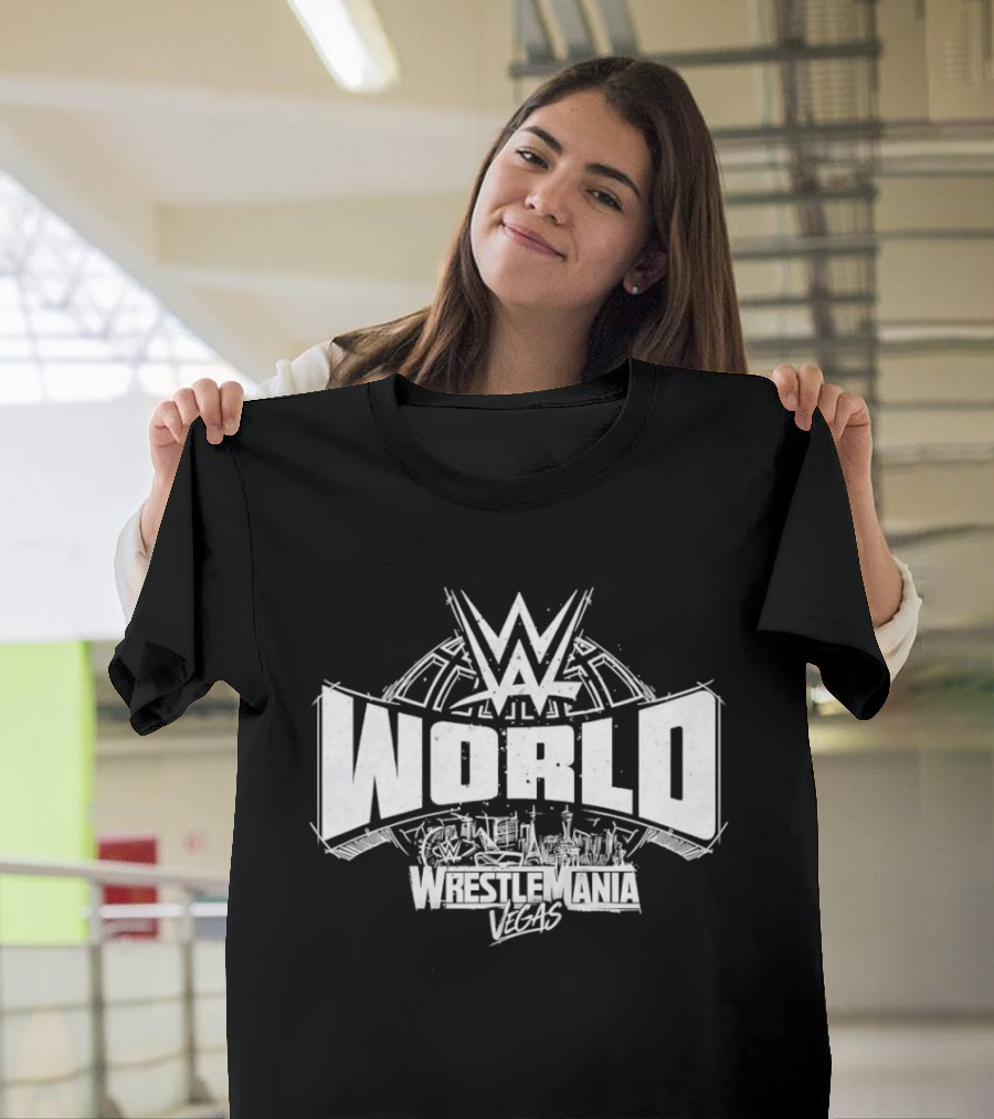 WWE World Wrestlemania Vegas Skyline T-Shirt
