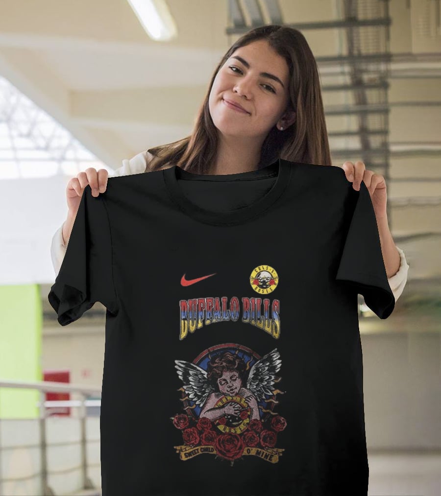 Buffalo Bills Guns N Roses Sweet Child O' Mine Nike Collaboration T-Shirt