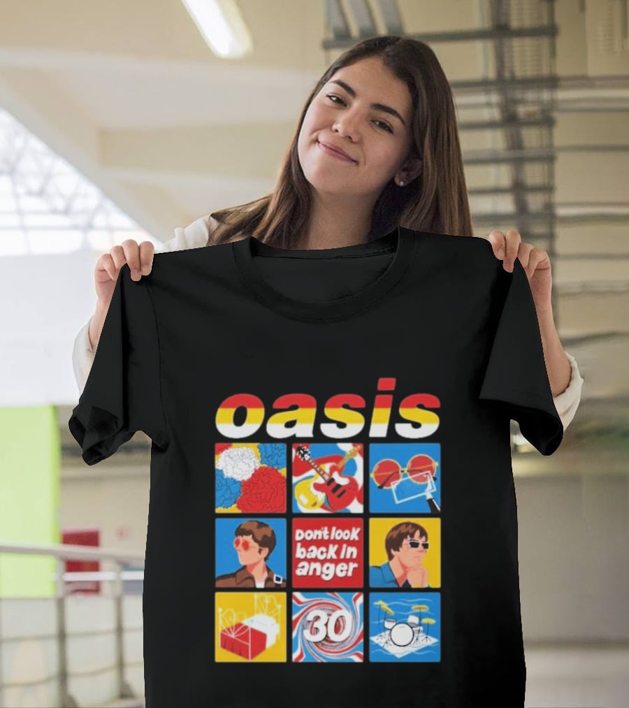 Oasis Don't Look Back In Anger 30 Years Celebration T-Shirt