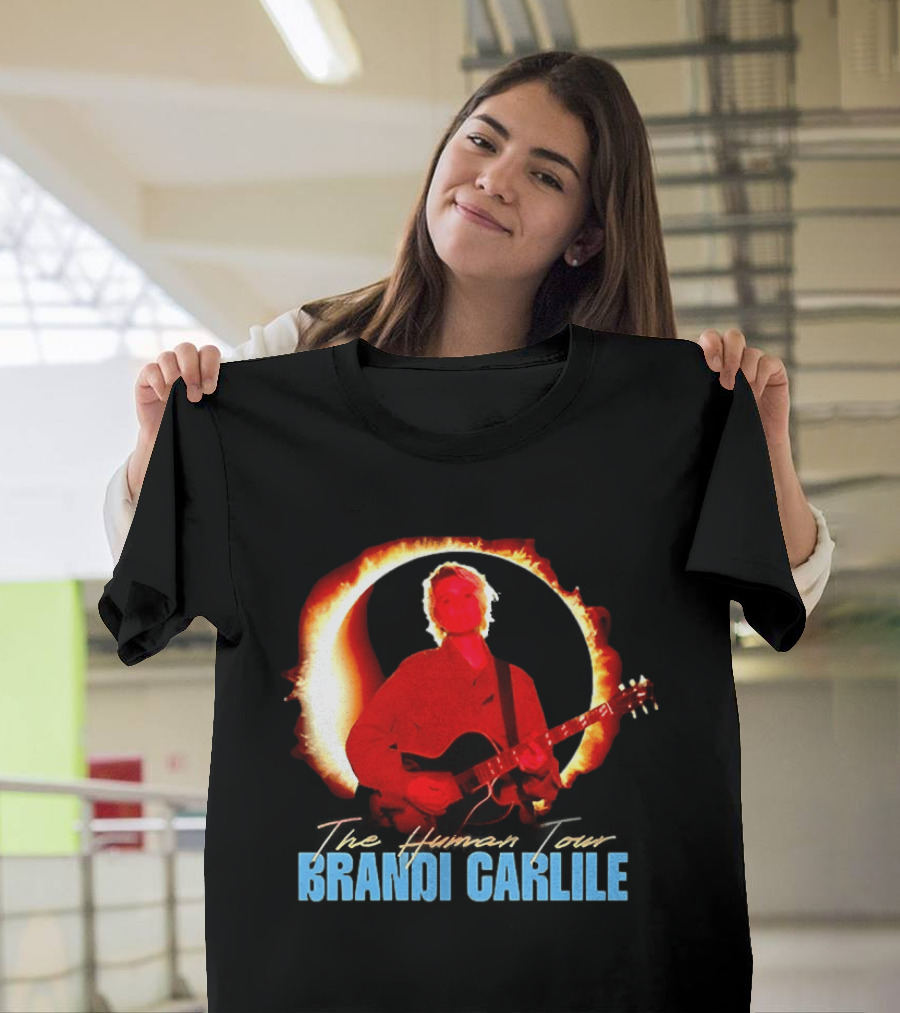 Brandi Carlile The Human Tour Eclipse Guitar T-Shirt