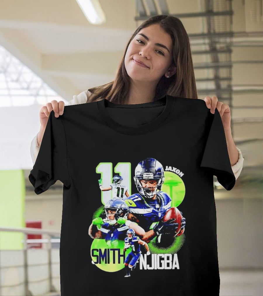 Jaxon Smith Njigba 11 Seattle Seahawks Football Receiver T-Shirt