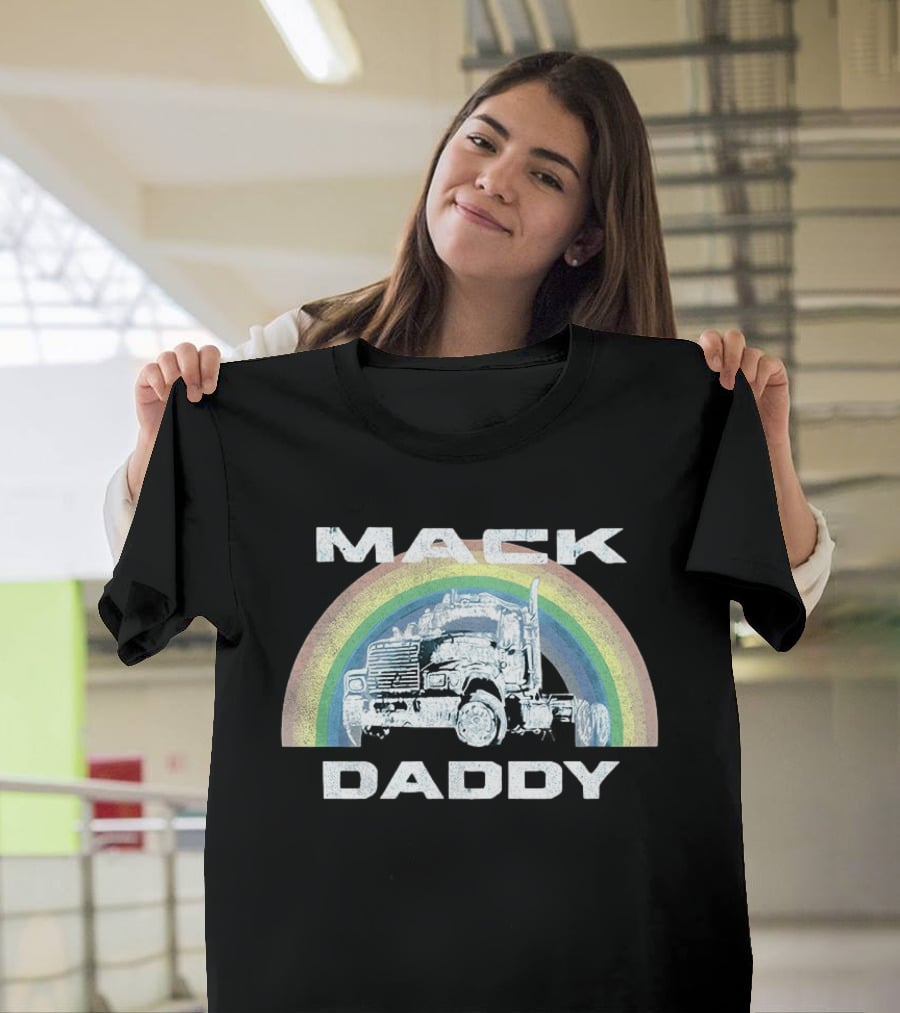 Mack Daddy Vintage Truck Rainbow T-Shirt