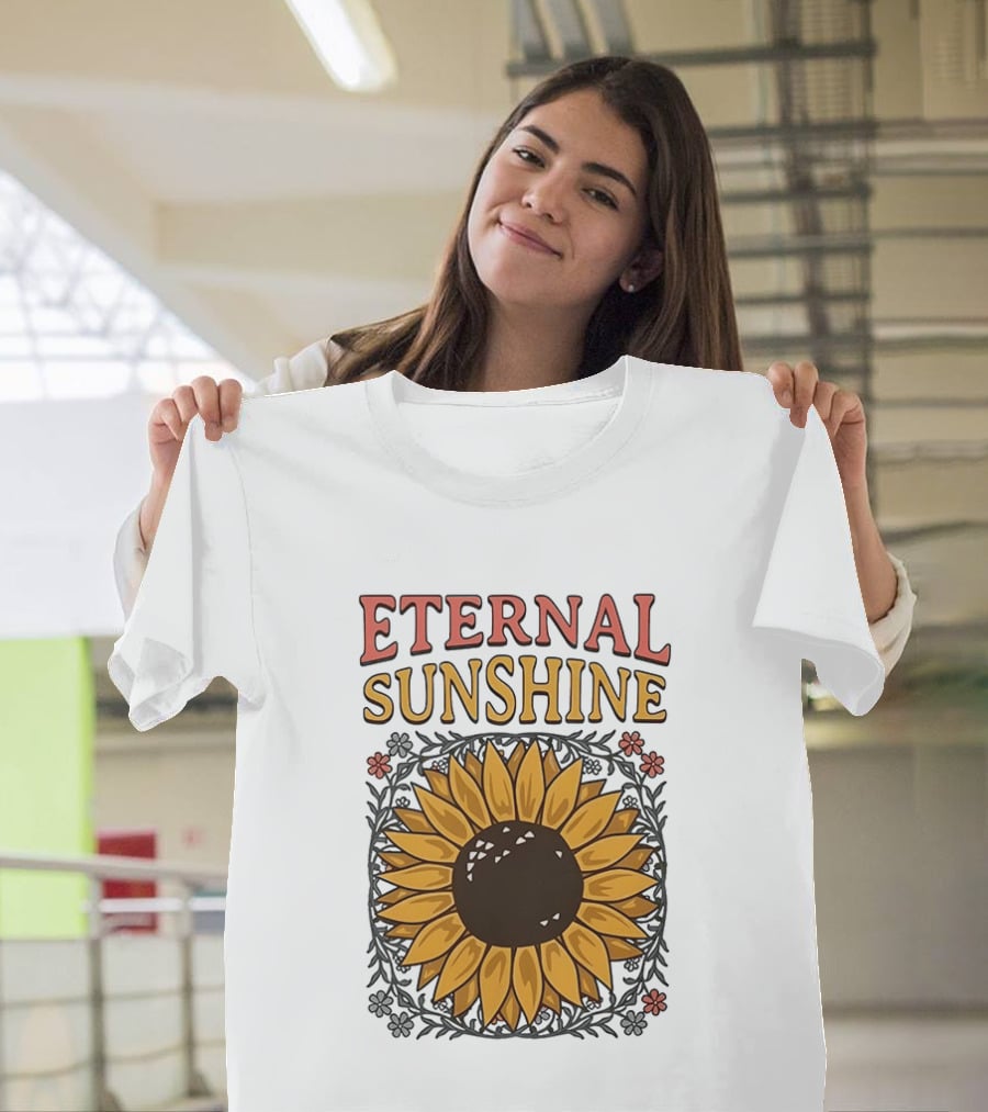 Eternal Sunshine Sunflower Blossom Floral T-Shirt