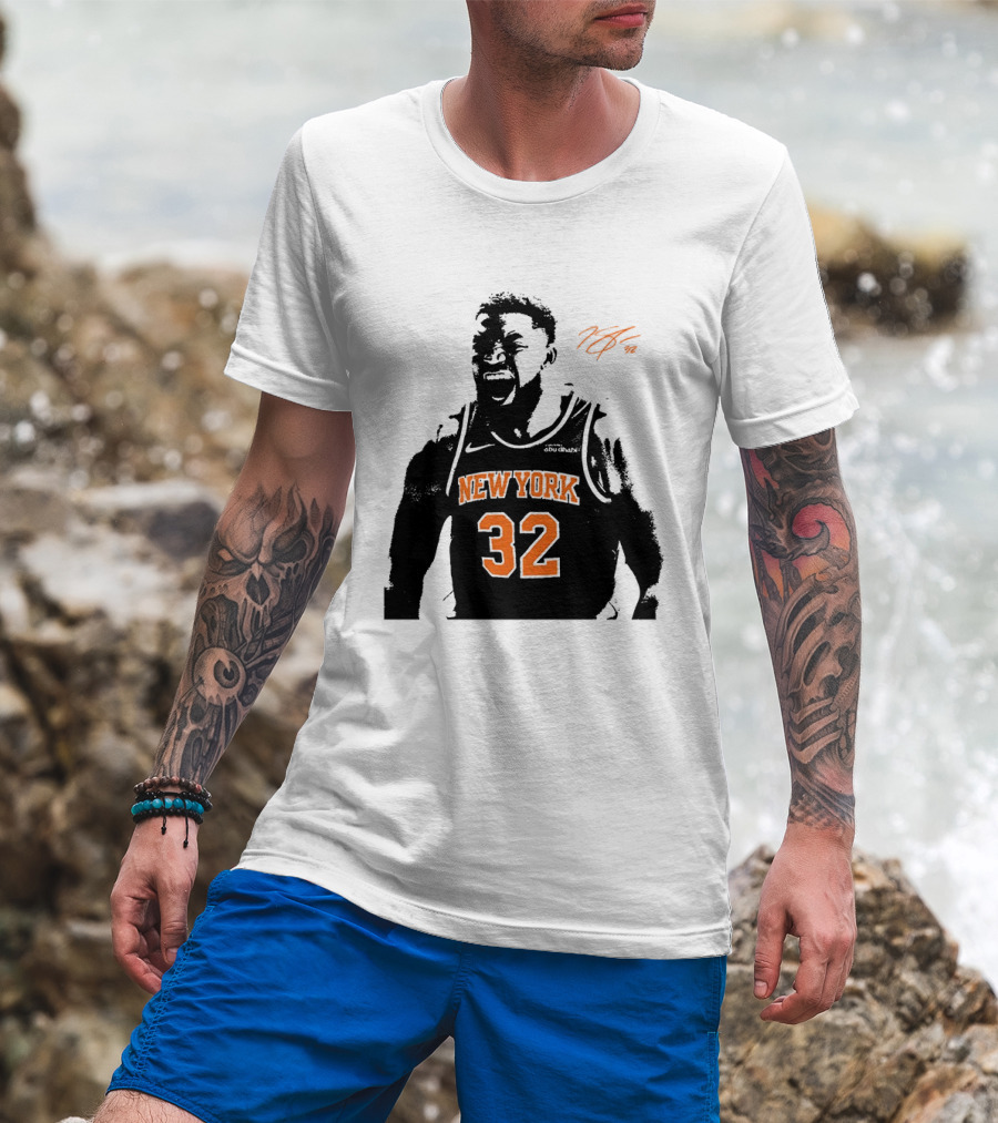 Karl Anthony Towns New York 32 Signature Knicks T-Shirt