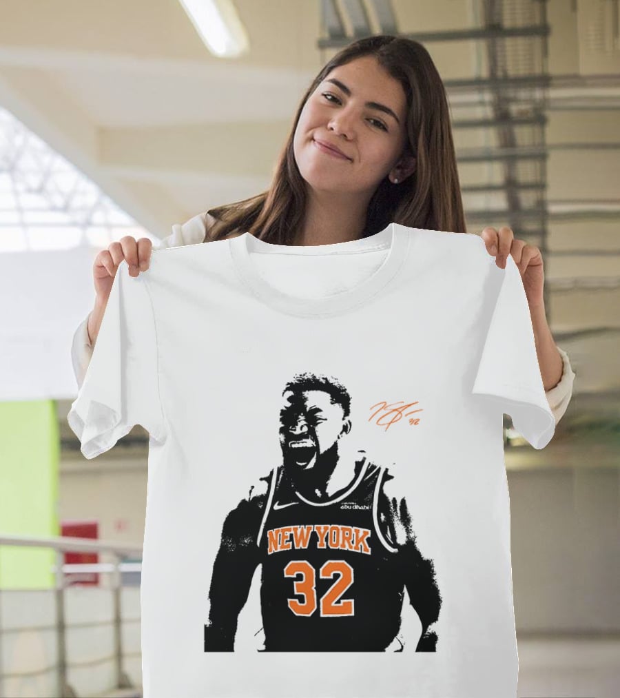 Karl Anthony Towns New York 32 Signature Knicks T-Shirt