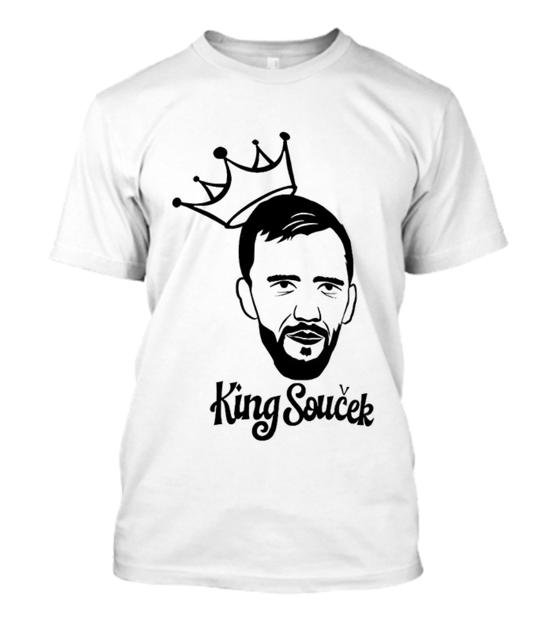 King Soucek Drawing With Crown T-Shirt